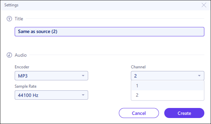 Stereo naar mono converteren