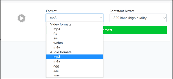 Selecteer het formaat waarnaar u de FB-video wilt converteren