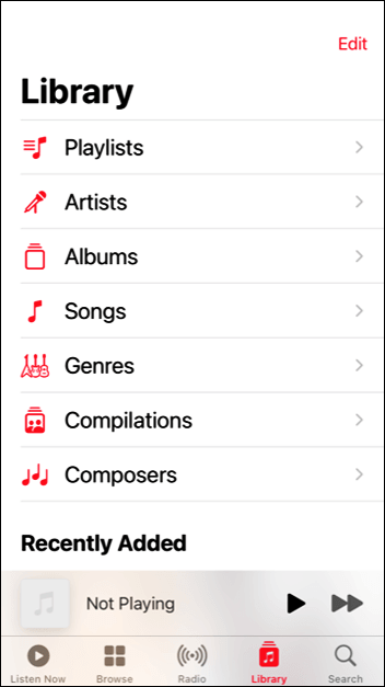 Nummers controleren op Apple Music