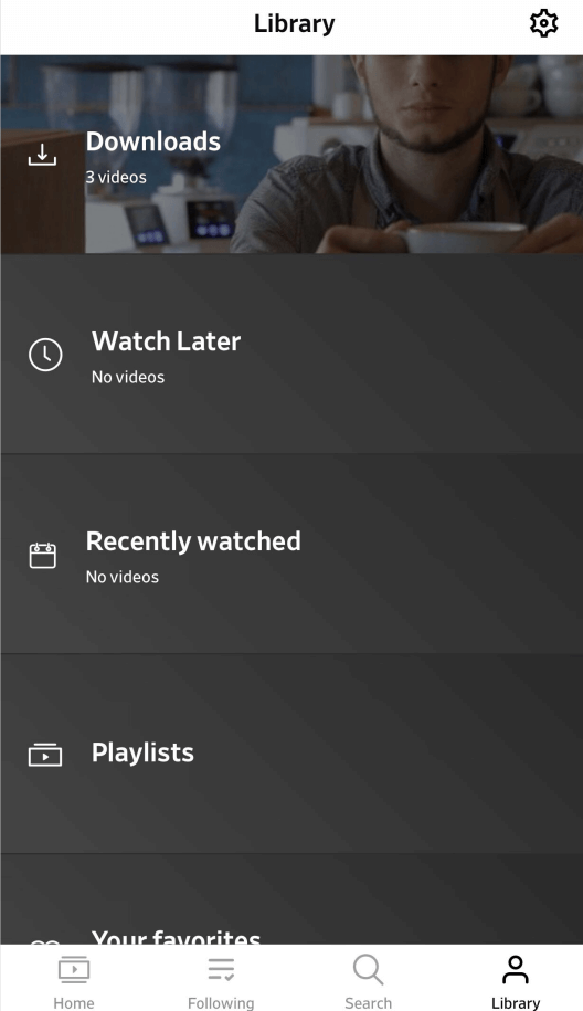 In-app-download in Dailymotion