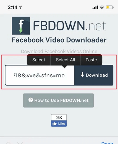 Download Facebook-video's naar iPhone