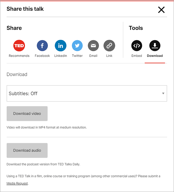 Hoe TED-talks en audio van de TED-website te downloaden