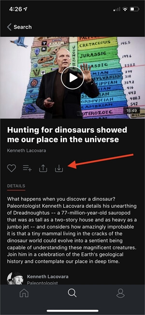 Hoe TED-video's te downloaden van de TED iOS-app