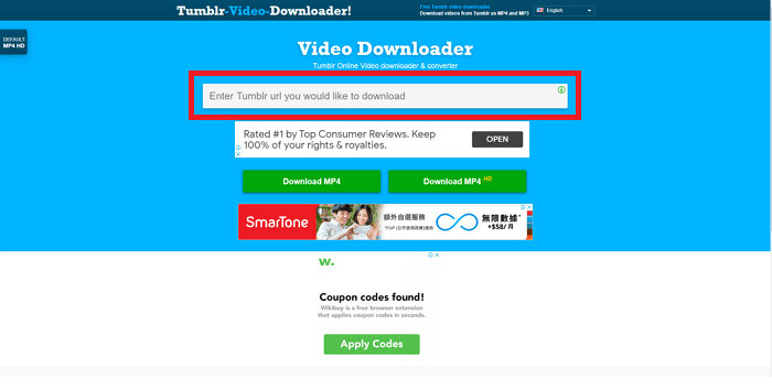 Download video's van tumblr met online service