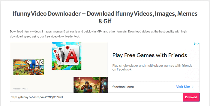 Video's downloaden van iFunny