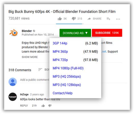Eenvoudige YouTube-videodownloader