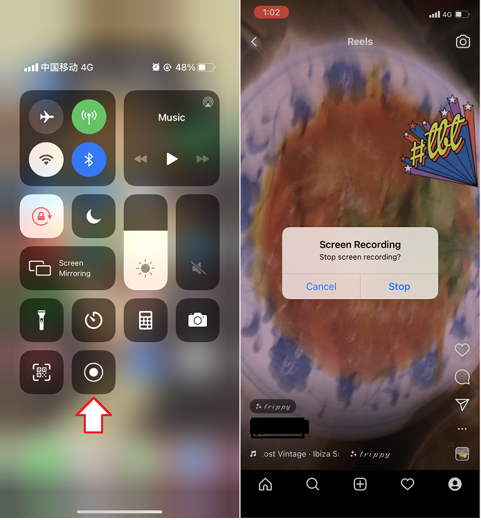 Instagram-reel opnemen op iPhone/Android