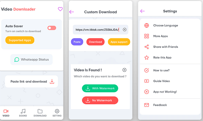 Download TikTok-video's met Video Downloader voor sociale media