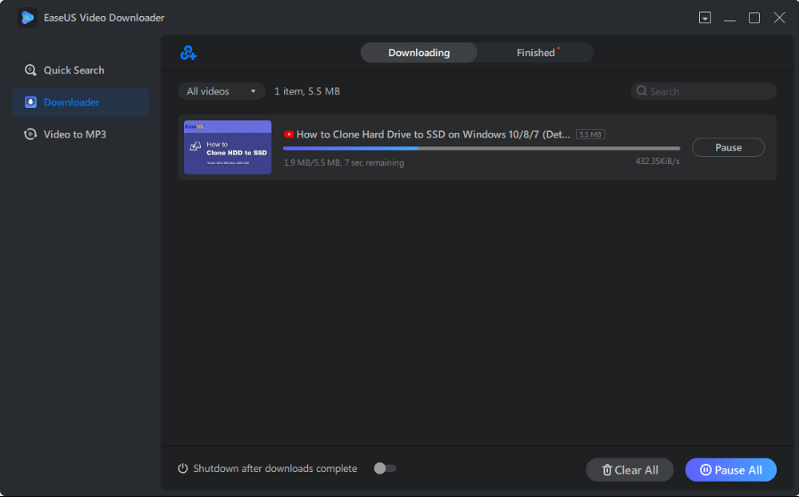 Ingesloten video's downloaden - 3