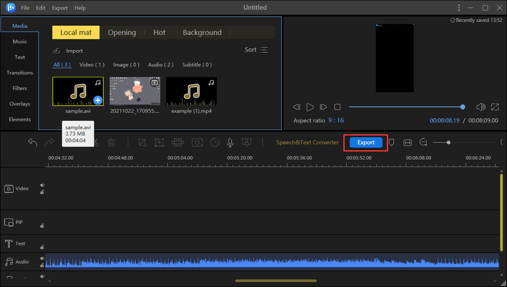 videobestanden exporteren