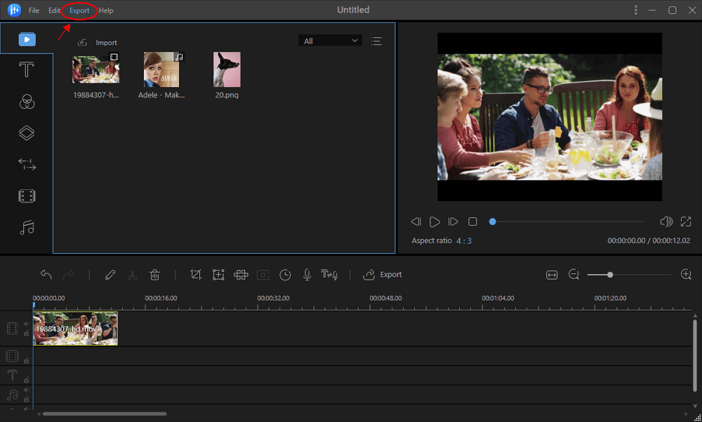 Video exporteren als mp3